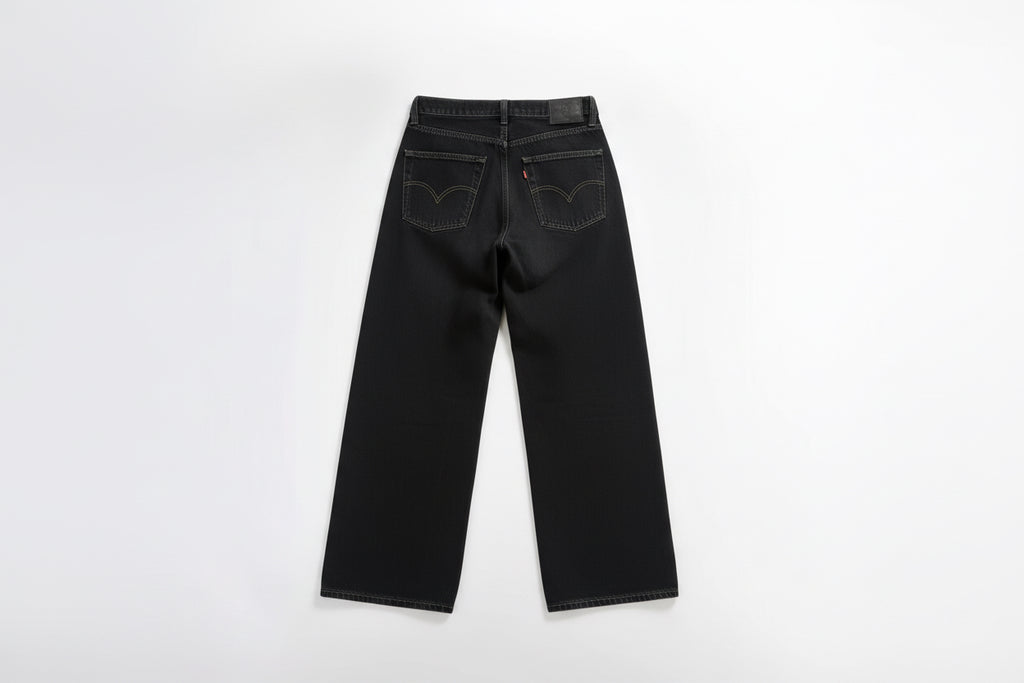 Classic Black Straight‑Leg Jeans